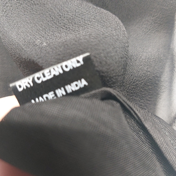 Hannah Jo Silk studded sequin embellished Sleeveless Top L Whimsigoth Grunge - Picture 9 of 13